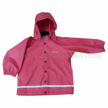 PU Raincoat sólido para crianças / bebê